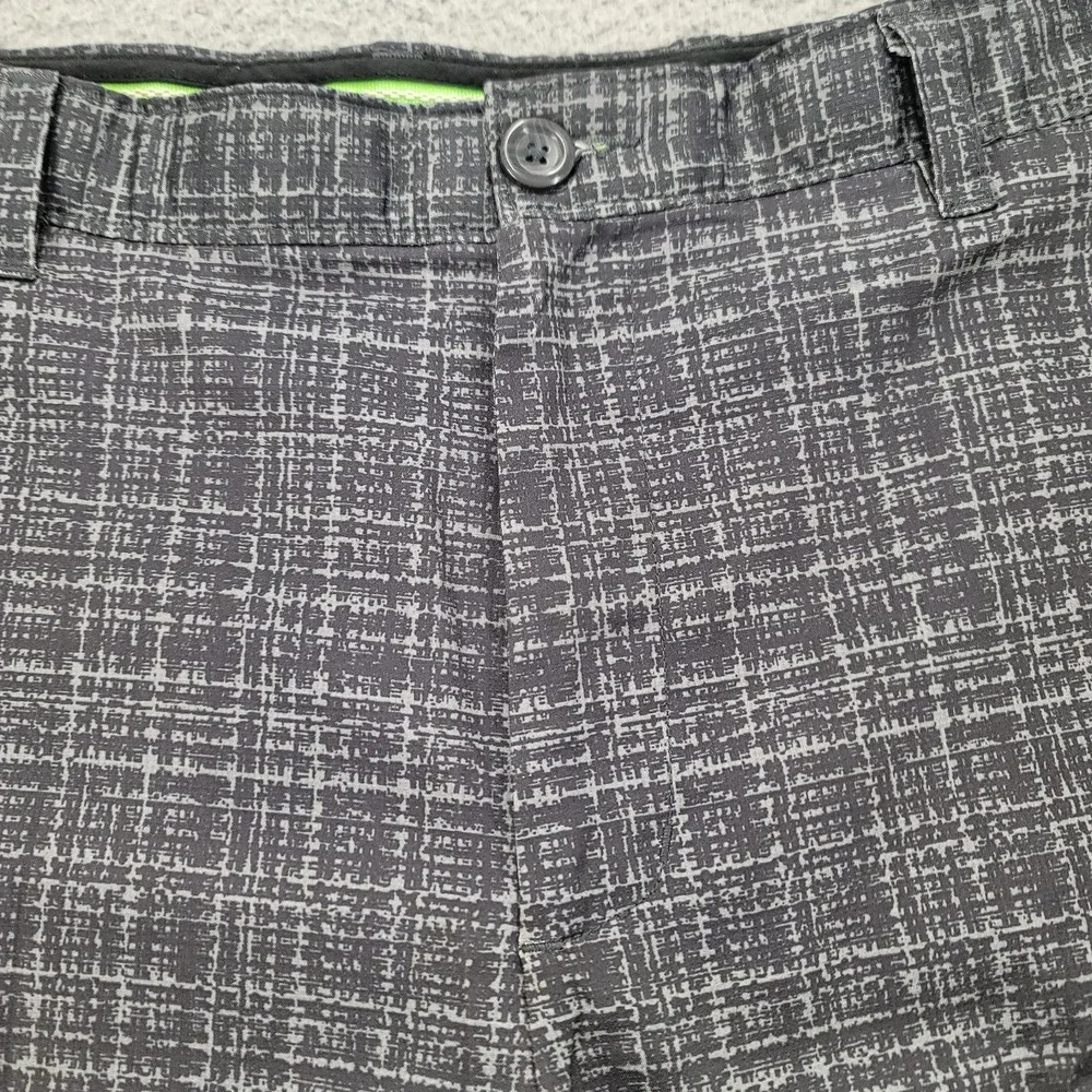 Greg Norman Shorts‎ Mens 38 Black Shark Slim Fit Mid Rise Board Shorts Outdoors